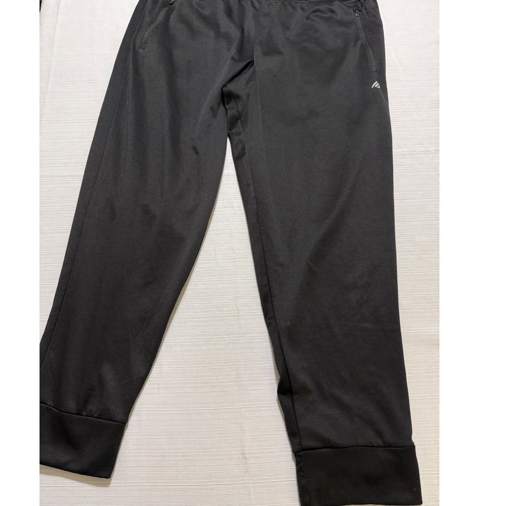 Eddie Bauer Mens XXL Black Jogger Pants Activewear Drawstring Cuffed Trousers